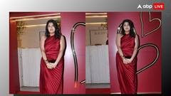 Anshula Kapoor Photos: वैलेंटाइन वीक में रेड ड्रेस पहन बला की खूबसूरत लगीं अर्जुन कपूर की बहन अंशुला, फोटोज वायरल