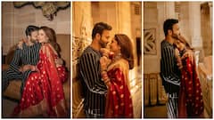 Pics: लाल साड़ी पहन मांग में सिंदूर लगाए पति Vicky की बांहों में दिखीं Ankita Lokhande, देखें कपल की खूबसूरत तस्वीरें