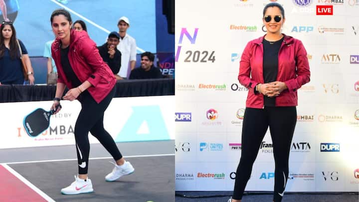 Sania Mirza Latest Photos: शोएब मलिक से तलाक के बाद सानिया मिर्जा पहली बार पब्लिक इवेंट में पहुंची. पैपराजी ने उन्हें टेनिस खेलते हुए स्पॉट किया है. नीचे देखिए उनकी लेटेस्ट तस्वीरें......