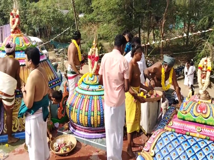 கண்டியூர் வடிவுடையம்மன் கோயில் கும்பாபிஷேக விழா;  பரவசமடைந்த பக்தர்கள்