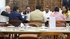 PM Modi's Surprise Lunch With MPs At Parliament Canteen — IN PICS