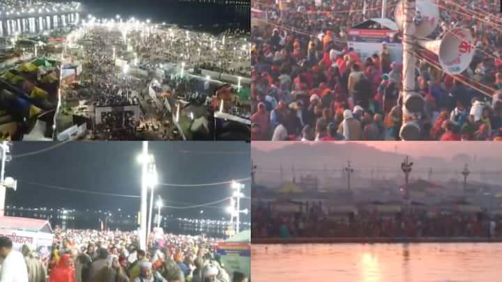 Devotees gathered at the Triveni Sangam in Uttar Pradesh's Prayagraj on the occasion of 'Mauni Amawasya,' an important occasion for Hindus to honour their ancestors.