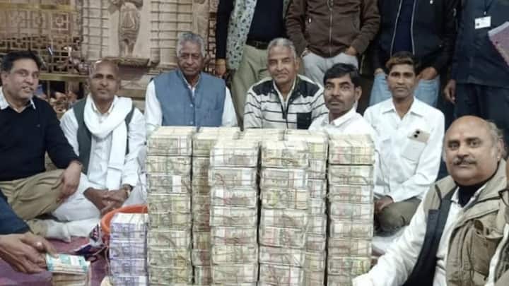 Chittorgarh Crores of rupees taken out from the donation box of Sanwaliya Seth Temple counting still going on Ann Sanwaliya Seth Mandir: सांवलिया सेठ के दरबार में धन का भंडार, दानपेटी से निकले करोड़ों रुपये, काउंटिग जारी