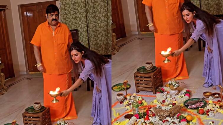 Bigg Boss Ashu Reddy Perform Pooja With Venu Swamy At Her Home Video Goes Viral Ashu Reddy : మొన్న ఇనయ, ఇప్పుడు అషురెడ్డి - వేణుస్వామితో పూజ చేయించుకున్న'బిగ్‌బాస్‌' బ్యూటీ.. వీడియో వైరల్‌