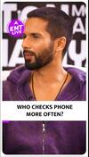 Shahid Kapoor और Kriti Sanon में से किसको है Phone Use करने की आदत?