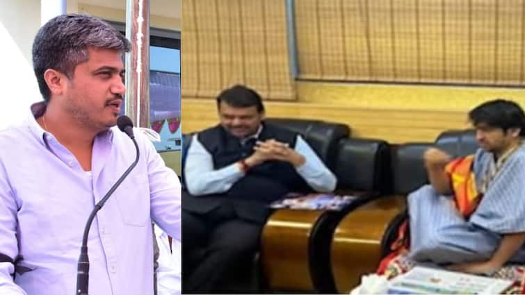 NCP Leader Rohit Pawar taunts Devendra Fadnavis over Bageshwar dham dhirendra Shastri Baba in Pune Maharashtra Pune News: बागेश्वर बाबा देवेंद्र फडणवीसांच्या भेटीला, रोहित पवारांची खोचक टीका