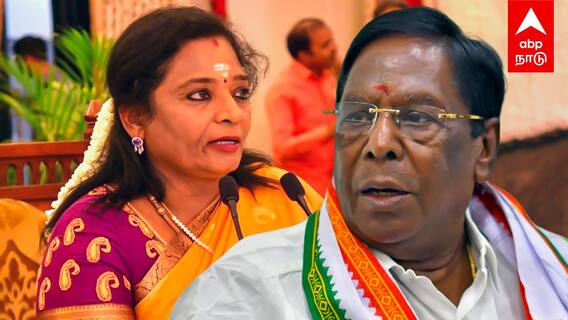 Narayanasamy about Tamilisai - ”தமிழிசையின் தேர்தல் ப்ளான்! முட்டுக்கட்டை போடும் பாஜக” - நாராயணசாமி
