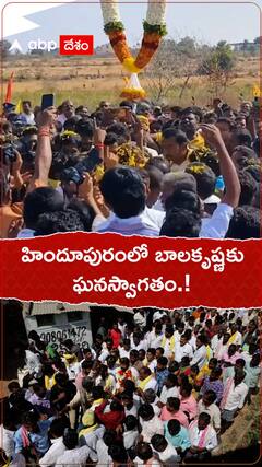 హిందూపురంలో బాలకృష్ణకు ఘనస్వాగతం.!