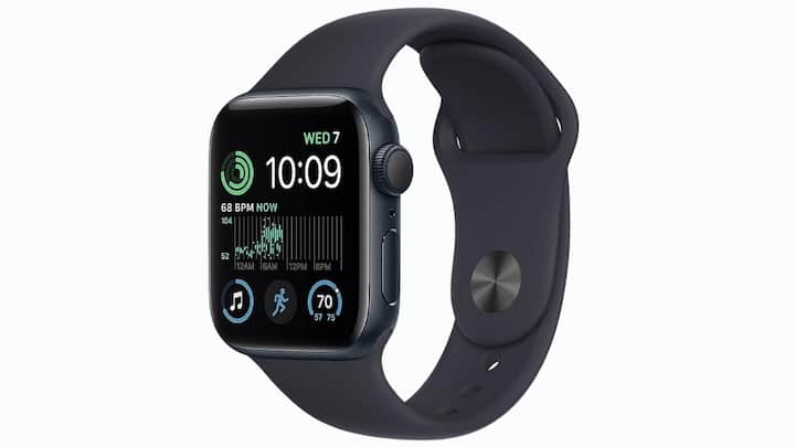 Apple Watch SE 2nd Gen Smart Watch [Price: Rs 27,900]: The Apple Watch SE is a GPS-enabled smartwatch prioritizing fitness tracking and well-being. It offers features like Crash Detection, improved workout metrics, and customization options. Emphasizing health and safety with Fall Detection and heart rate monitoring, it seamlessly integrates with Apple devices. The swim-proof design and stylish finishes balance functionality with fashion, and its sustainable production reflects Apple's commitment to reducing carbon emissions. (Image Source: Apple)