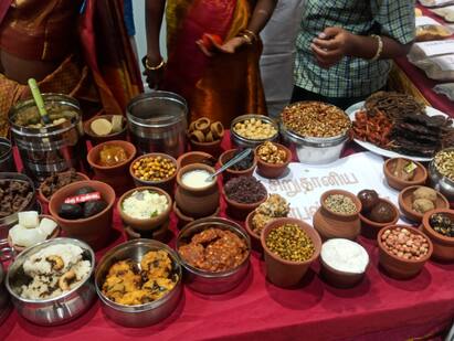Want to live a long healthy life Take up small grains farmers demand திருச்சியில் நடந்த சிறுதானிய உணவுத் திருவிழா! பொதுமக்கள், மாணவர்கள் ஆர்வத்துடன் பங்கேற்பு!