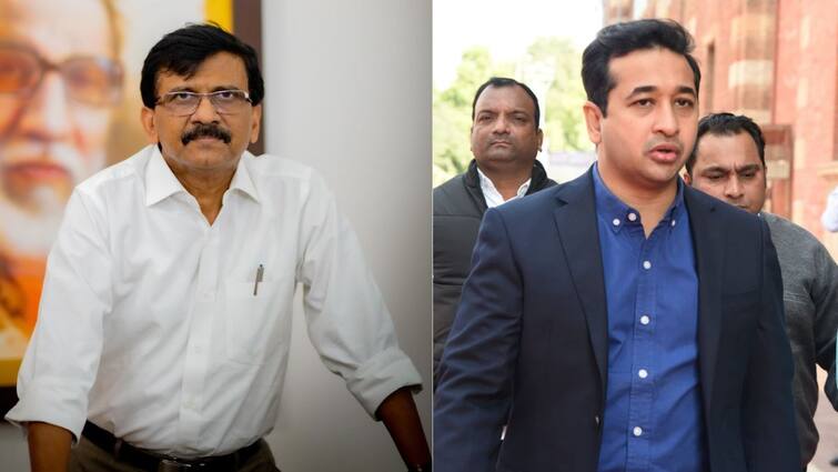 Nitesh Rane On Sanjay Raut Sharad Pawar loyal dog should not bark too much  Devendra Fadnavis marathi news शरद पवारांच्या निष्ठावंत कुत्र्याने जास्त भुंकू नये, नाहीतर नसबंदी करावी लागेल; नितेश राणेंची संजय राऊतांवर जहरी टीका