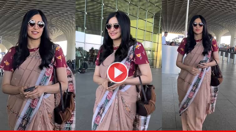 Adah Sharma Airport look viral she wore her grandmother saree which is 65 years old detail marathi entertainment news Adah Sharma : अदा शर्माचा हटके एअरपोर्ट लूक, नेसली आजीची 65 वर्षे जुनी साडी