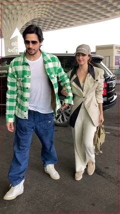 Sidharth Malhotra | Kiara Advani| સિદ્ધાર્થ અને કિયારા આ લુકમાં એરપોર્ટ પર થયા સ્પોટ