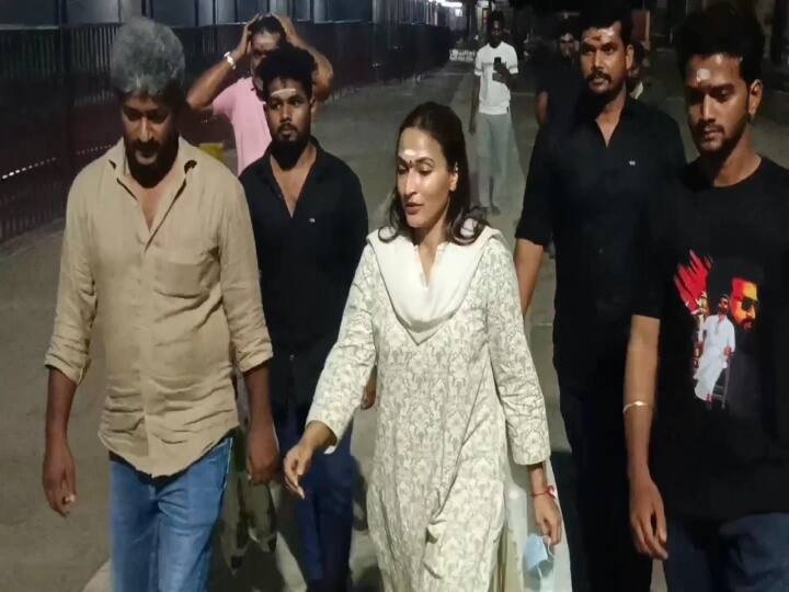 “லால் சலாம்” வெற்றி...திருவண்ணாமலை கோயிலில் ஐஸ்வர்யா ரஜினிகாந்த் சாமி தரிசனம்