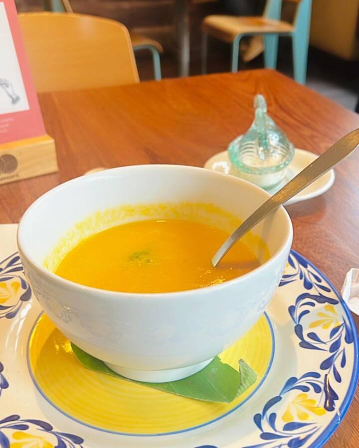 The actress gave some glimpses of her food-filled vacation.