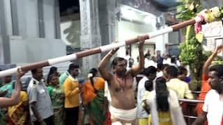 பழனி மாரியம்மன் திருக்கோயிலில் மாசித் திருவிழாவை முன்னிட்டு முகூர்த்தக்கால் நடும் நிகழ்ச்சி