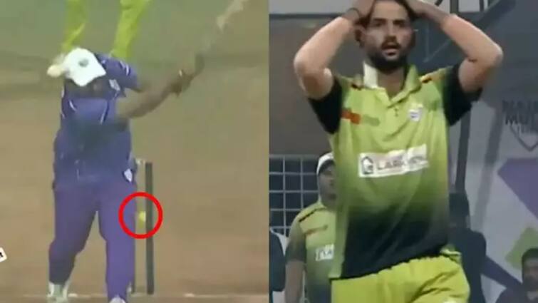 Watch: The ball went through the middle of the wicket, but the bails did not fall;  Watch viral video on social media