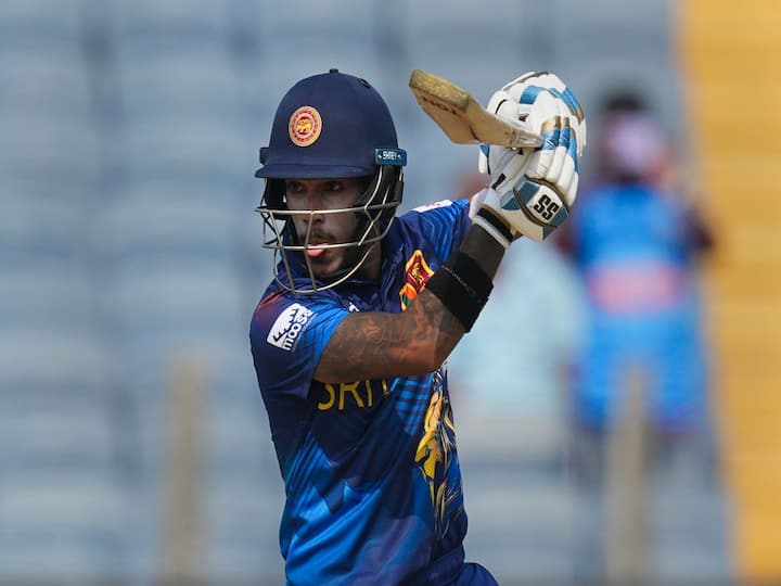 Pathum Nissanka was not on 210, an innings which was decorated with 20 fours and eight sixes. It helped Sri Lanka post 381/3. (Image Source: PTI)