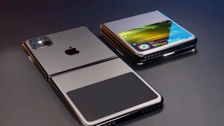 technology News Foldable Iphone come in the market soon apple is making big preparations marathi news फोल्डेबल आयफोन लवकरच बाजारात येणार? iPhone ची तयारी सुरु; सॅमसंगला मिळणार जबरदस्त टक्कर