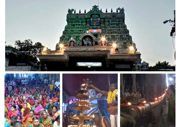 Nellaiappar Temple Bhadra Deepam Festival emple lit up with lamps - TNN நெல்லையப்பர் கோயிலில் பத்ர தீபத் திருவிழா- தீபத்தில் ஜொலித்த கோயில்