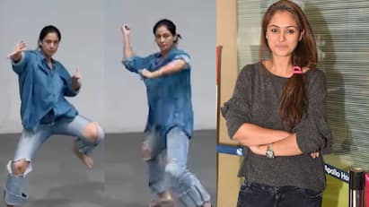 Actress Simran pithamagan song dance video goes on viral Simran: ”என்ன சிம்ரன் இதெல்லாம்” - தகதகவென ஆடவா : சிம்ரனின் வைரல் வீடியோ!