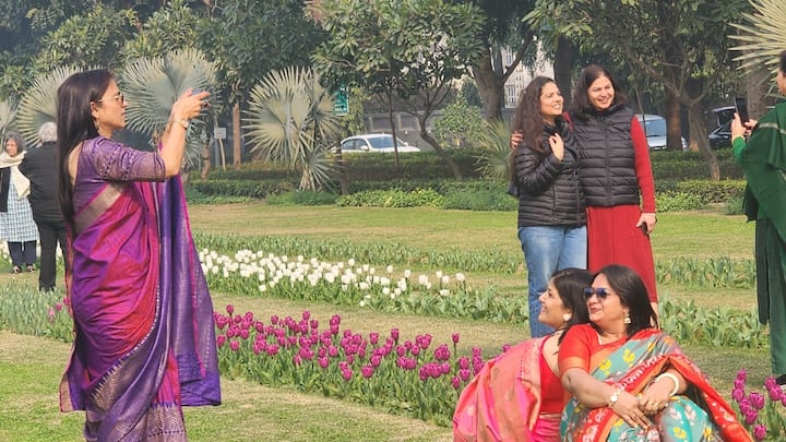 NDMC Tulip Festival: दिल्ली में ट्यूलिप फेस्टिवल के दूसरे संस्करण की 10 फरवरी को हुई थी. सुबह 11 से शाम 6 बजे तक लोग मौके पर पहुंचकर नीदरलैंड और कश्मीर की खूबसूरती का आनंद उठा सकते हैं.