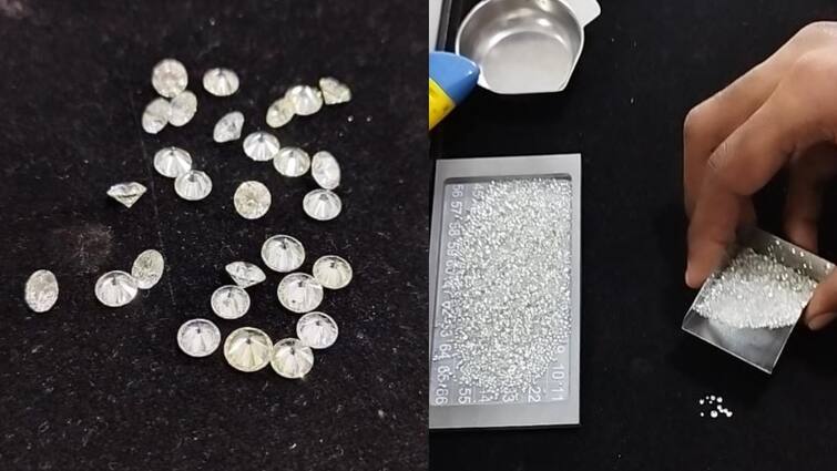 rare type of high-grade diamond trying to be smuggled to Thailand on a flight from Chennai was seized at the Chennai airport 2.33 கோடி மதிப்புடைய ஆயிரம் காரட் வைர கற்கள் பறிமுதல்! விமான நிலையத்தை குலுக்கிய கடத்தல்!