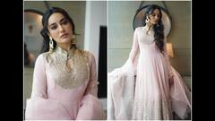 Surbhi Jyoti Casts Her Spell In A Pastel Pink Suit; SEE PICS