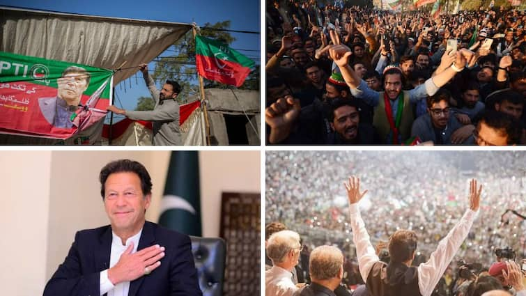 Pakistan election results Independent candidates allied to Imran Khan Pakistan Tehreek e Insaf party win 97 of 265 National Assembly seats abpp Imran Khan Pakistan : आरोप करा, यंत्रणा वापरून जेलमध्ये टाका, पण सामान्य जनतेचा कौल कसा दाबणार? विरोधी इम्रान खान पाकिस्तानी राजकारणात 'बाजीगर'!