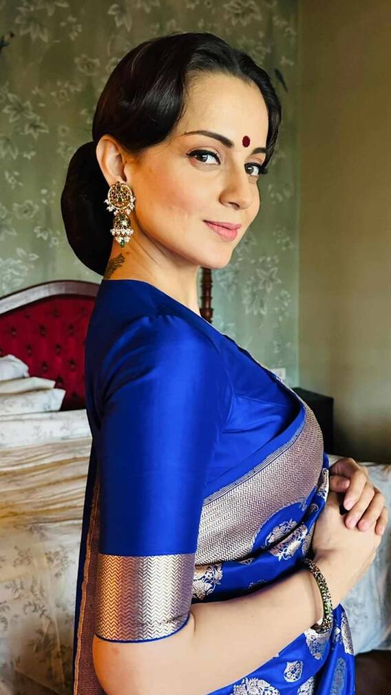 'रझाकार' च्या ट्रेलर लाँचला 'कंगना'चा खास लूक!