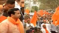 'दहशतवाद्यांना पोसणाऱ्यांवर कारवाई करा', नाशिकमध्ये नितेश राणेंच्या उपस्थितीत हिंदू जन आक्रोश मोर्चा