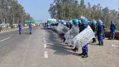 Farmers Protest: जींद-संगरूर हाईवे पर बॉर्डर पूरी तरह सील, रैपिड एक्शन फोर्स और हरियाणा पुलिस ने संभाला मोर्चा