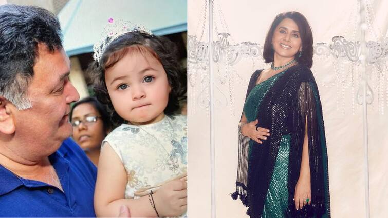 Rishi Kapoor holds granddaughter Raha Kapoor in his arms in edited photo; Neetu Kapoor calls it ‘too adorable’ Rishi Kapoor with Raha: ঋষি কপূরের কোলে খুদে রাহা, ঠাকুর্দা-নাতনির 'এডিটেড' ছবি দেখে কী প্রতিক্রিয়া নীতু কপূরের?