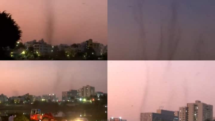 A mosquito 'tornado' hovering over the Mula Mutha River in Pune triggered panic among residents.