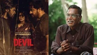 writer devibharathi complaint against  Devil film director Adithya Devil director Adithya: ”டெவில் பட இயக்குநர் ஆதித்யா என்னை ஏமாற்றி விட்டார்” - ஷாக் கொடுத்த எழுத்தாளர் தேவிபாரதி