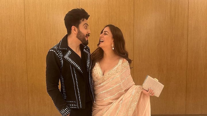 Shraddha Arya and Dheeraj Dhoopar, co-stars of 'Kundali Bhagya', met at an event.