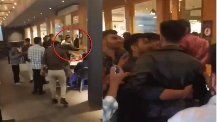 Elvish Yadav Slapped Man at restaurants video goes viral on Social media Elvish Yadav Viral Video :  एल्विश यादवने एकाच्या कानाखाली जाळ काढला; जयपूरमधील रेस्टोरंटमधील व्हिडीओ व्हायरल