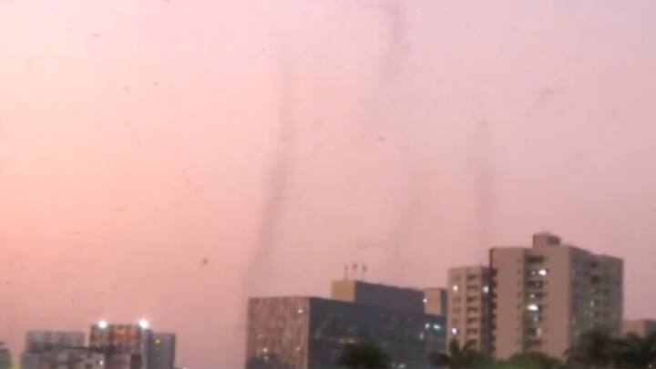 The workers of Pune Municipal Corporation have reportedly begun removing the excess water and hyacinth plants from the river. (Source: ANI)