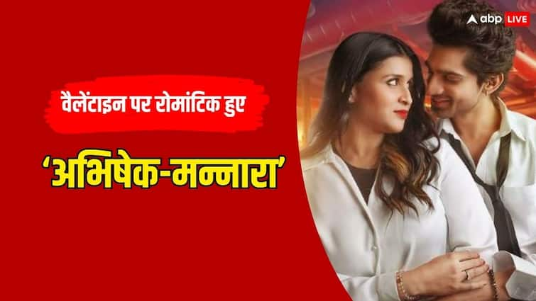 Bigg Boss fame Abhishek Kumar Mannara Chopra song Saanware sung by Akhil Sachdeva बिग बॉस फेम अभिषेक कुमार और मन्नारा चोपड़ा हुए रोमांटिक, वैलेंटाइन पर दिखा नया अवतार