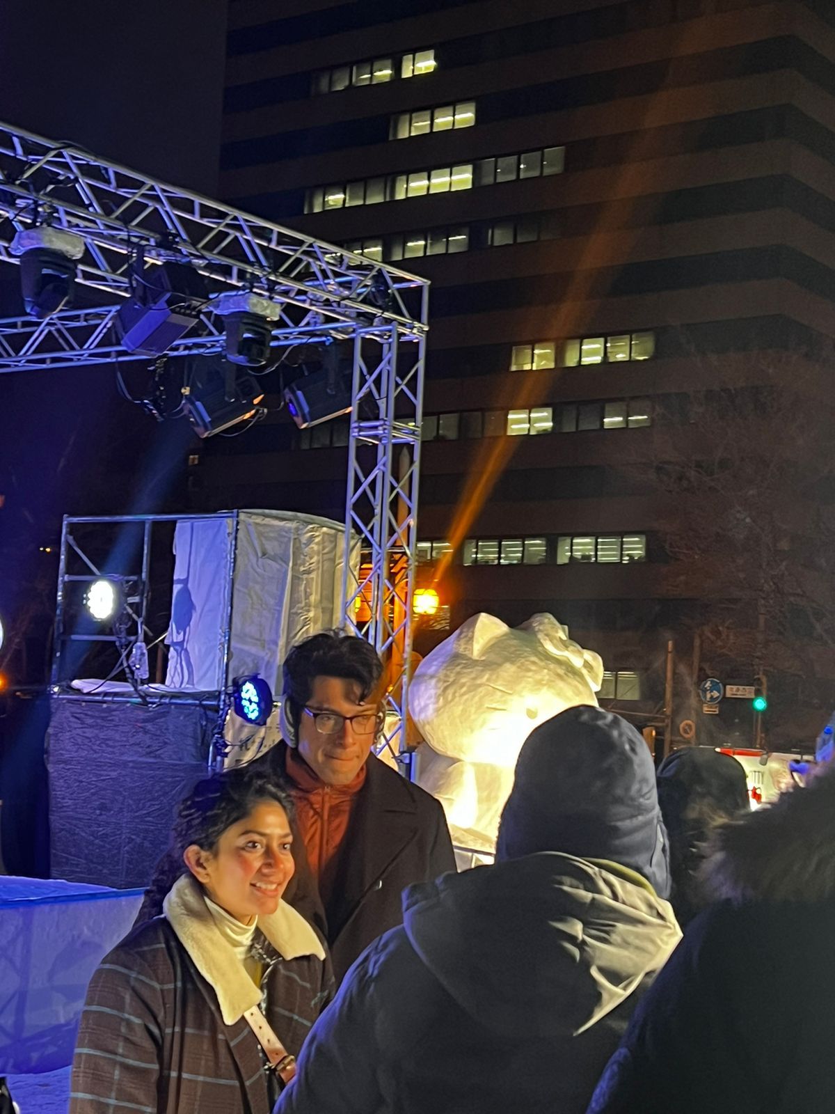 Junaid Khan And Sai Pallavi Enjoy Sapporo Snow Festival While Shooting In Japan - Pics