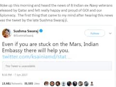 'मंगल पर भी फंस जाओगे तो...' कतर से भारत लौटे पूर्व नौसेना अफसर, यूजर्स को आई सुषमा स्वराज की याद