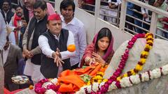 यूपी के इस जिले में बन रहा भगवान शिव का मंदिर, डिंपल संग अखिलेश ने की शिला पूजा, शिवपाल भी आए नजर