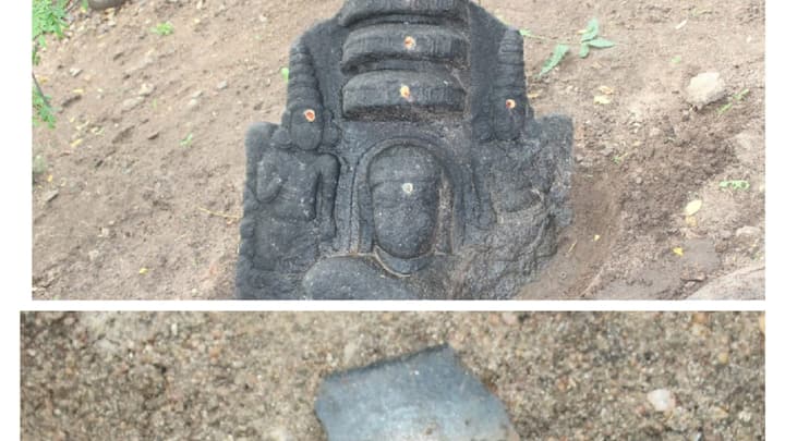 Virudhunagar 1000 Years Old 11th Century AD Sculpture Discovered Manavarayanendal Tiruchuli TNN திருச்சுழி அருகே 1000 ஆண்டுகள் பழமையான மகாவீரர் சிற்பம் கண்டுபிடிப்பு