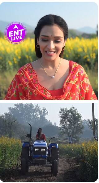 Serial Bhagya Lakshmi की Actress Aishwarya Khare ने बताया First Time Tractor चलाने का Experience