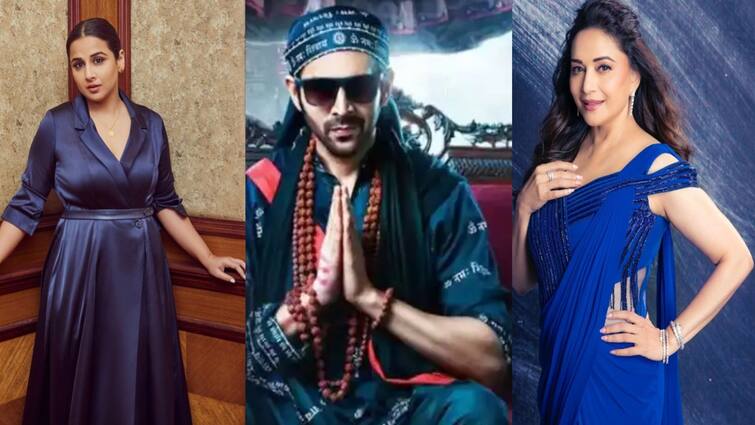 Bhool Bhulaiyaa 3 updates After Vidya Balan Madhuri Dixit reportedly joins the cast with Kartik Aaryan in Bhook Bhulaiyaa 3 Bhool Bhulaiyaa 3  Movie :  'भूलभुलैया 3' मध्ये विद्या बालनसह दिसणार धक् धक् गर्ल! रुहबाबासोबत झळकणार 'ही' स्टार किड