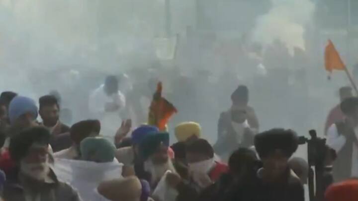 Farmers began their Delhi-Chalo march from Punjab's Fatehgarh Sahib today. (Source: ANI)