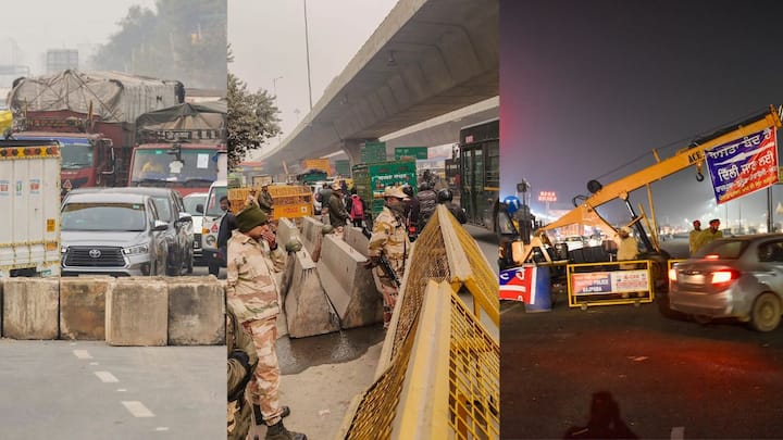 The police intensified security at Delhi's border points with multi-layer barricades to thwart farmers' 'Delhi Chalo' march. Commuters faced problems due to heavy traffic.