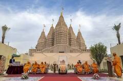Abu Dhabi Temple: રાજસ્થાનમાં પથ્થરો પર કરાઇ કોતરણી, પ્રિન્સે દાનમાં આપી હતી જમીન