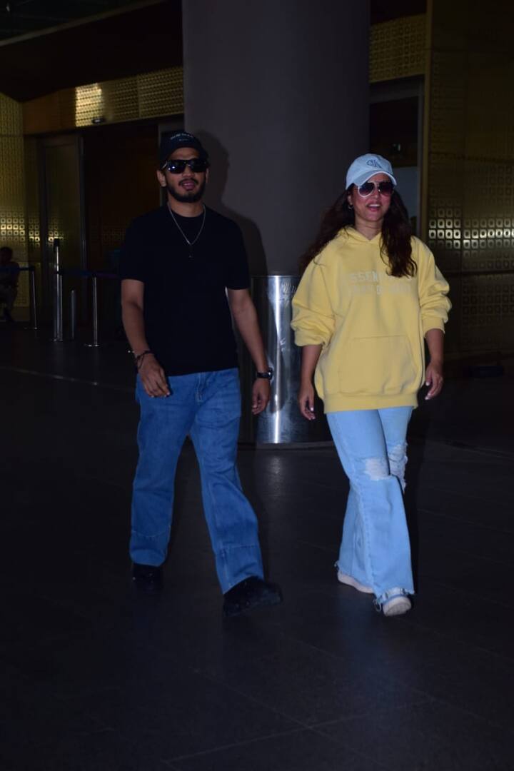 The winner of ‘Lock Upp’ season one gave a witty caption to the snap.  He wrote: “VERY TALENTED AND HARD WORKING PERSON IN INDUSTRY WITH @REALHINAKHAN.” (All images: Manav Manglani)