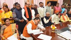 राज्यसभा के लिए BJP से भीम सिंह, धर्मशीला गुप्ता, JDU से संजय झा, कांग्रेस से अखिलेश प्रसाद ने किया नामांकन